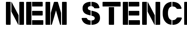 New Stencil TFB font preview